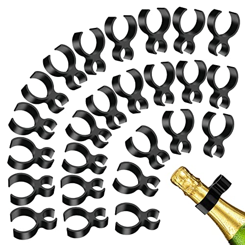 25 Stück Champagner Flasche Wunderkerzen Clips,Champagne Bottle Sparklers Clips Flasche einzelne Halter Sicherheit Clips, Champagner Wunderkerzenhalter Clips für Candel Küche und Party Supplies