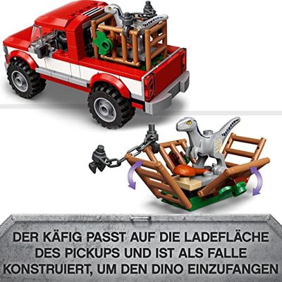 LEGO 76946 Jurassic World Blue & Beta in der Velociraptor-Falle, Spielzeugauto mit Dinosaurier Figuren, Geschenk zu Weihnachten für Kinder ab 6 Jahren