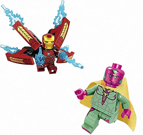 16-teiliges Superhelden-Set mit Zubehör, kompatibel mit Lego Movie, kompatibel mit Marvel, Lego-Sets, kompatibel mit Lego Avengers, kompatibel mit Spiderman, Lego-Sets, Bausteine, Actionfiguren, Spiel