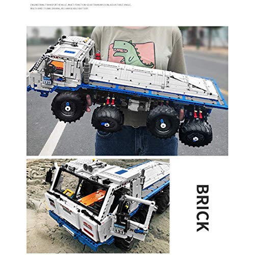 MMOC Technik Ferngesteuert LKW Tatra T813 8x8 PROFA, 13144, 3647 Klemmbausteine 1:8 2.4G RC/APP Technik LKW Bausteine mit 9 Motoren Kompatibel mit Lego