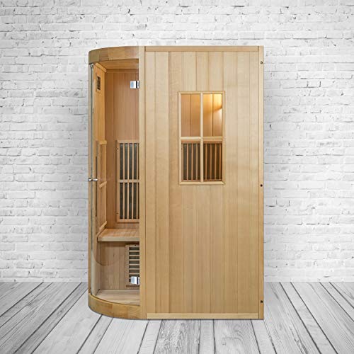 XXL Luxus LED Infrarotsauna +Infrarotkabine Kombi SET Sauna inkl. Saunaofen inkl. Lieferung mit Spedition