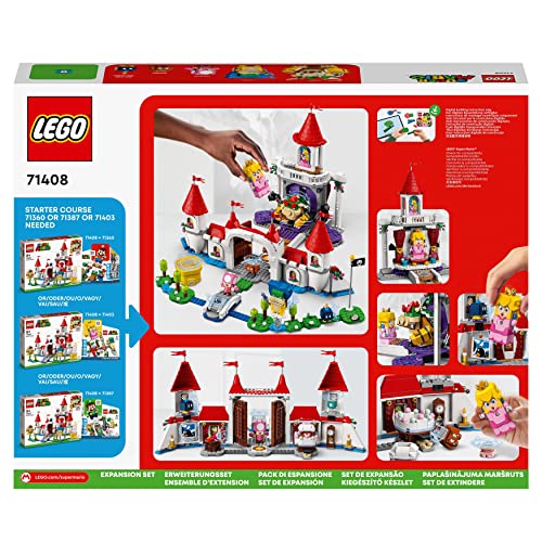 LEGO 71408 Super Mario Pilz-Palast – Erweiterungsset, Spielzeug zum kombinieren mit Starterset, Zeitblock mit Figuren, Geschenk zu Weihnachten