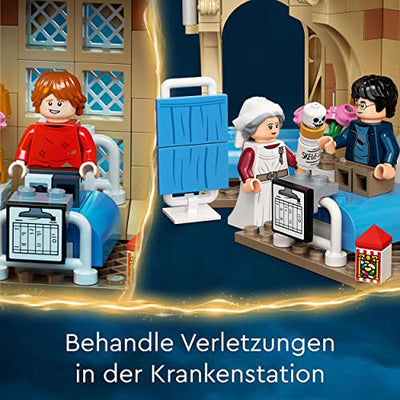 LEGO 76398 Harry Potter Hogwarts Krankenflügel, Schloss-Spielzeug mit Minifiguren aus Der Gefangene von Askaban, Geschenk für Jungen und Mädchen