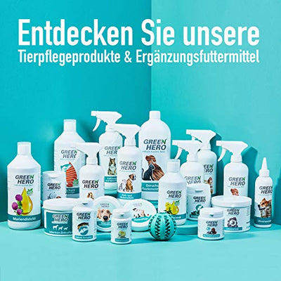 Green Hero Bronchial Liquid für Pferde mit Kräutern - Bronchialkräuter, Bronchialsaft zur Stärkung und Entlastung der Atemwege, 1000 ml