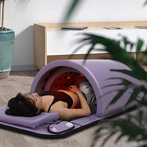 TEHONGMAI Sauna Dome Luxor Zero EMF Technologie, Ferninfrarottherapie, professionelle Sauna mit Infrarotmatte. Germanium, Turmalin, Bian, Jade Energiesteine. 360-Grad-Komplett-Luxus