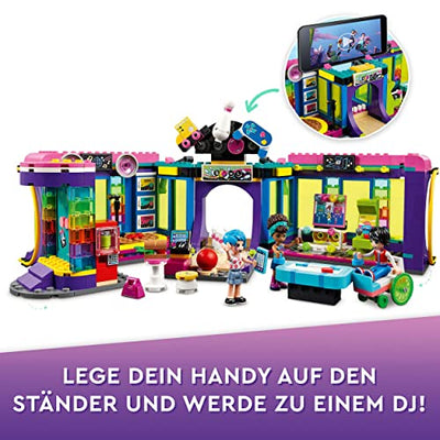 LEGO 41708 Friends Rollschuhdisco Spielzeug mit Arcade und Bowling mit Mini-Puppen, u.A. Andrea, als Geschenk für Kinder ab 7 Jahren