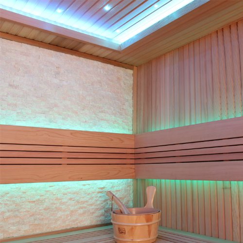 EO-SPA Sauna E1241B rote Zeder 200x170 9kW EOS Cubo