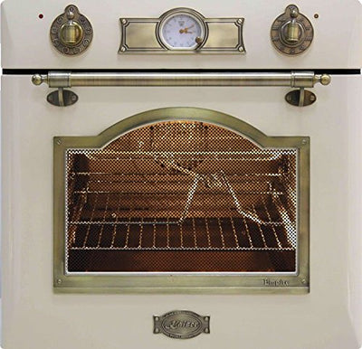 Gas Herdset Autark Kaiser Empire Elfenbein/Gasbackofen Einbaubackofen EG 6345 ElfEm+Gaskochfeld 60cm KG 6325 ElfEm/Backofen 67 L/2 Fkt. Unterhitze Grill Drehspieß/Selbstreinigung/Erdgas/Propangas