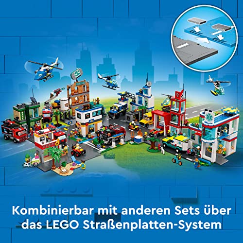 LEGO 60317 City Banküberfall mit Verfolgungsjagd mit Hubschrauber, Drohne und 2 LKWs, Polizei-Set, Weihnachtsgeschenkidee für Jungen und Mädchen ab 7 Jahren