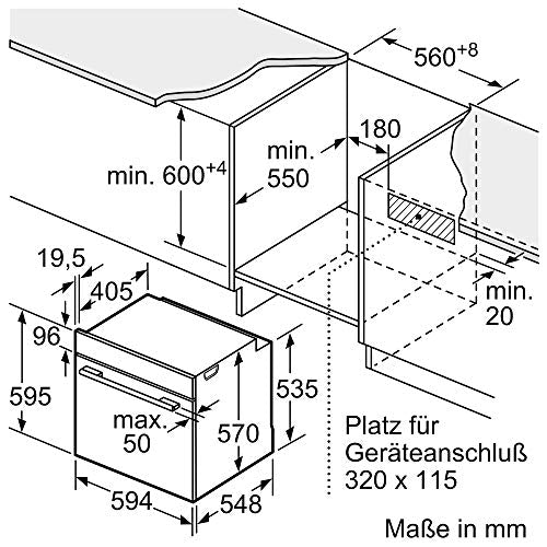 Neff B1CCE2AN0 Einbau-Backofen N50 / 60 cm / 71 l / Edelstahl / CircoTherm / EasyClean [Energieklasse A]