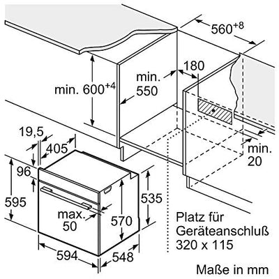 Neff B1CCE2AN0 Einbau-Backofen N50 / 60 cm / 71 l / Edelstahl / CircoTherm / EasyClean [Energieklasse A]