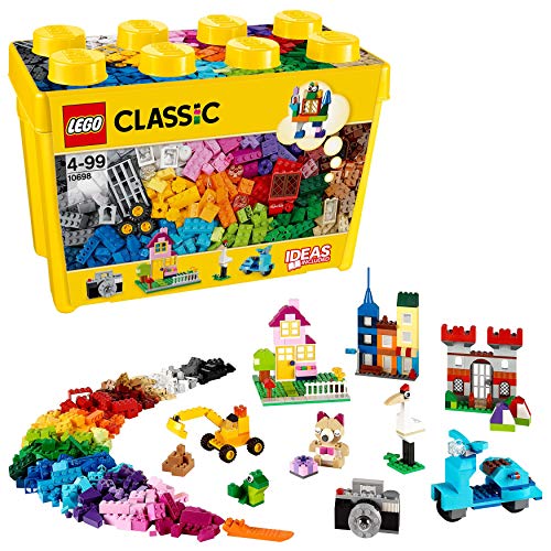 LEGO 10698 Classic Große Bausteine-Box, Spielzeugaufbewahrung, lustige, Bunte Spielzeug-Bausteine, Geschenkidee für Kinder