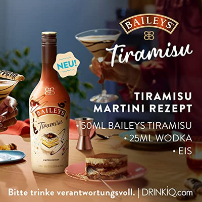 Baileys Tiramisu | Original Irish Cream Likör | Neue limitierte Edition | Garantierter Genußerfolg auf Eis oder im Cocktail | 17% vol | 700ml Einzelflasche