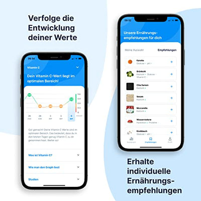 CASC Flow | Urin Teststreifen mit App - 12 Indikatoren - 4 x Urinteststreifen pro Set - Keto Sticks Urin, Ketone Messgerät, PH Wert Teststreifen Urin, Blasenentzündung Teststreifen