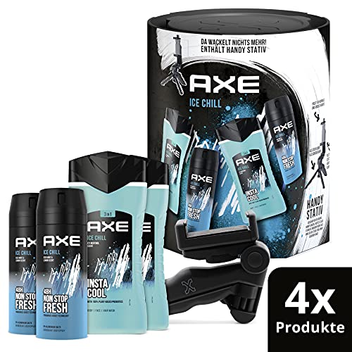 Axe Ice Chill Geschenkset mit Handy Stativ, 3er Pack