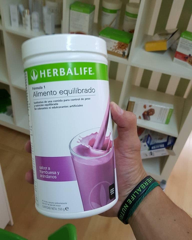 Herbal Herbalife Shake Formel 1 Ersatz für kalorienarme Mahlzeiten Reich an Protein, Vitaminen und Mineralien Sättigende Wirkung Himbeere Geschmack 550 g