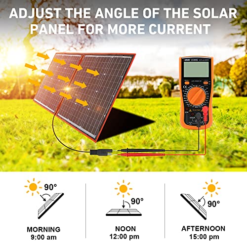 DOKIO 200W 18V Faltbar Solar Panel Kit Monokristallines Mit Solarladeregler Und PV-Kabel (Für 12V Kfz Batterie, AGM, Gelbatterie, SäUrebatterie) Flott Geliefert, Ausgepackt Und Geht