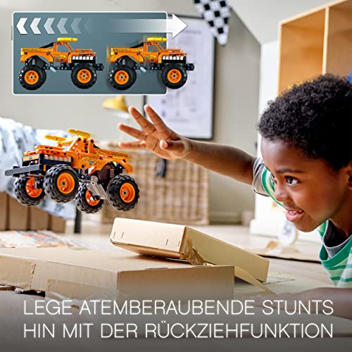 LEGO 42135 Technic Monster Jam EL Toro Loco, Monster Truck-Spielzeug ab 7 Jahre, Spielzeugauto-Set für Jungen und Mädchen, Offroader mit Rückziehmotor