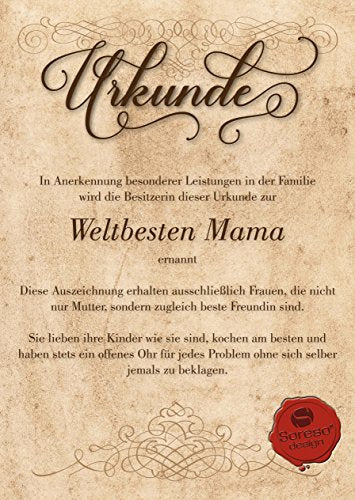 Geschenk Set Weihnachten - Beste Mama Bester Papa - Bundle Kissen Urkunden Geschenke Eltern