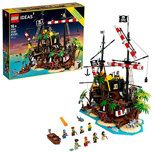 LEGO Ideas Pirates of Barracuda Bay 21322 Building Kit, Cool Pirate Shipwreck Model with Pirate Action Figures for Play and Display, Makes a Great Birthday, New 2020 (2,545 Pieces)