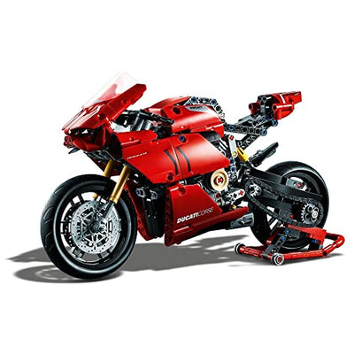 LEGO 42107 Technic Ducati Panigale V4 R Motorrad, Supermotorrad-Schaustück für Sammler, Set für Kinder und Erwachsene