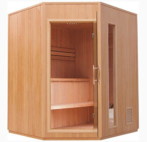 Trade-Line-Partner Sauna/Ecksauna mit Harvia Saunaofen ECK ! NEU ! (Infrarotkabine) / 5 Personen