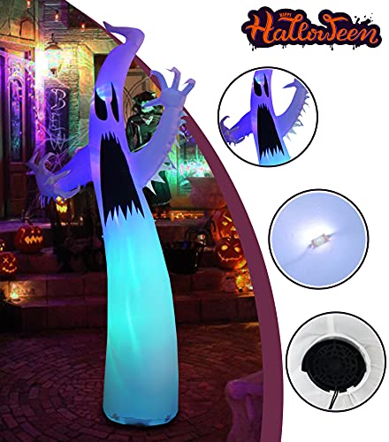 PARAYOYO 3.6m Halloween Aufblasbarer Schrecklicher Geist, Aufblasbare Gartendekorationen mit LED-Leuchten für Party Home Rasen Garten Indoor Outdoor