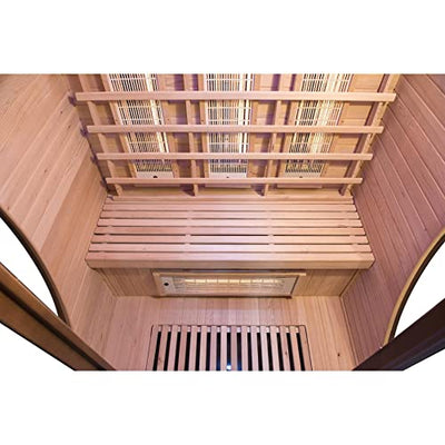 France Sauna - SN-SPECTRA03R - Infrarot-Sauna Spectra - Dual Healthy Technologie - Stereo-Audio Radio - Chromotherapie 7 Farben - 2 Sitzer