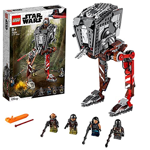 Lego 75254 Star Wars at-ST-Räuber, Set mit abfeuerbaren Shootern und 4 Minifiguren, TV-Serie The Mandalorian Kollektion