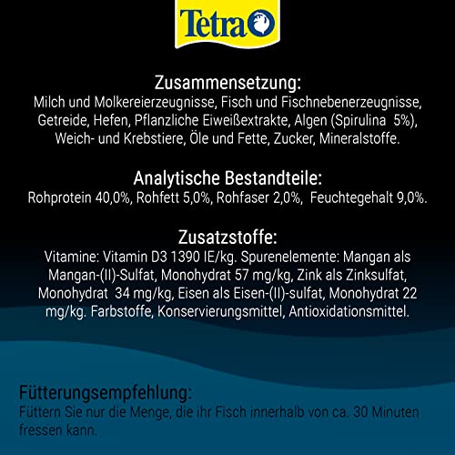 Tetra Pleco Tablets – Nährstoffreiches Fischfutter für alle pflanzenfressenden Bodenfische (z.B. Welse), 275 Tabletten