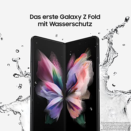 Samsung Galaxy Z Fold3 5G, faltbares Handy ohne Vertrag, flexibles, großes 7,6 Zoll Display, 512 GB Speicher, in Phantom Black inkl. 36 Monate Herstellergarantie [Exklusiv bei Amazon]