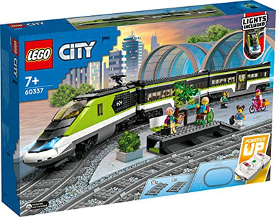 BRICKCOMPLETE Lego City 3er Set: 60337 Personen-Schnellzug, 60238 Weichen & 60205 Schienen