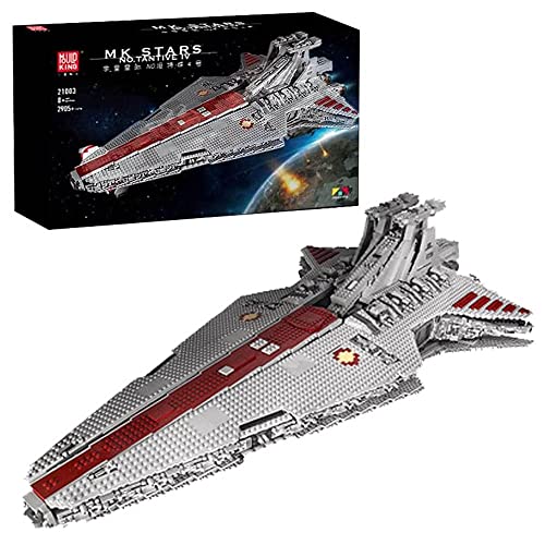 BOWES Venator Angriffskreuzer Modell, Republik Angriffskreuzer, Mega Kreuzer Modell Bausatz Kompatibel mit Lego Star Wars - 6685 Teile