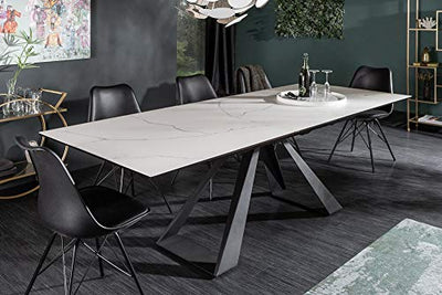 riess-ambiente.de Ausziehbarer Esstisch Concord 180-230cm Marmor-Optik aus Keramik Esszimmertisch Konferenztisch Tisch