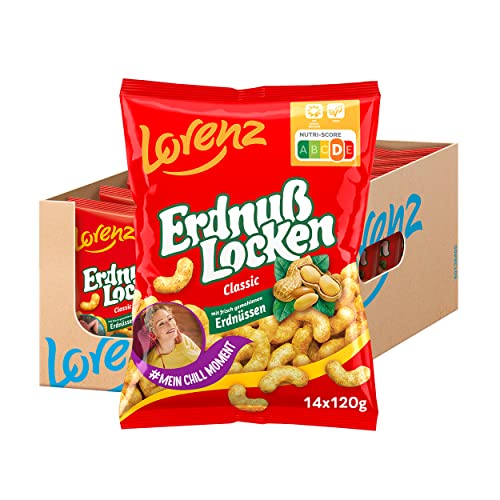 Lorenz Snack World Erdnußlocken Classic, 14er Pack (14 x 120 g)