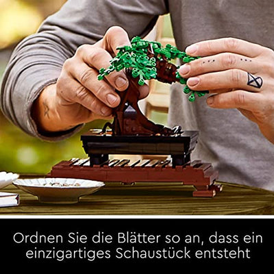 LEGO 10281 Icons Bonsai Baum, Kunstpflanzen-Set zum Basteln für Erwachsene, Zimmerdeko, Geschenkidee, Botanik-Kollektion, Home Deko