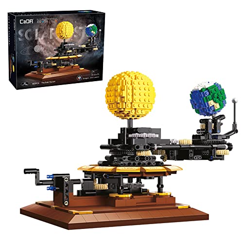 FanMei CADA klemmbausteine c71004w Technik solar System Set, Prototyp MOC-4477，865-tlg. Earth, Moon and Sun OrreryCADA Master Bausteine, kompatibel mit Lego (in luxuriöser originalverpackung)