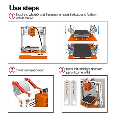 Desktop-Mini-3D-Drucker K2 Mini-3D-Drucker-Kit 100X100X100mm Drucken für Bildung und Familie, Halloween- und Weihnachtsgeschenke für Kinder(EU)