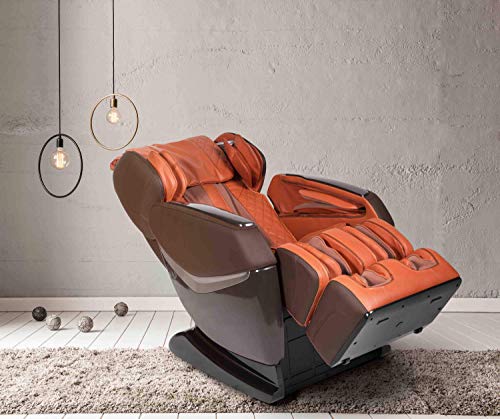 KENSHO® Massagestuhl - Orange (Modell 2022) - Schwerkraft undNull-Raum, Luftdrucktherapie, Fußreflextherapie, Rückenthermotherapie, intelligentes Körperscansystem, 3D-Surround-Sound, Bluetooth