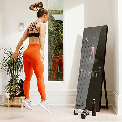 VAHA S Fitness-Spiegel – Smarter Trainings-Spiegel für virtuelle, personalisierte Work-Outs von zu Hause, 150 x 50 x 4,2 cm, 27 kg