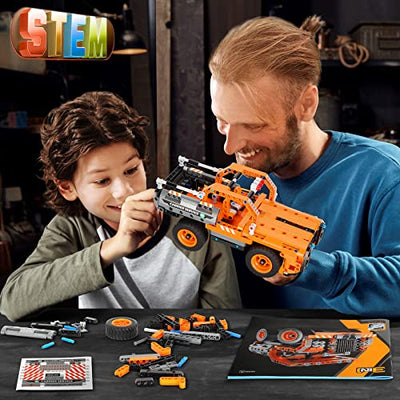 VEPOWER City Konstruktionsspielzeug Bauset ab 6 7 8 9 10 Kinder,3 in 1 Technic Flugzeug Kipplaster Transportwagen Bausteine Spielzeug,361 PCS Kreative Geschenk für Jungen Mädchen Mint Lernspielzeug