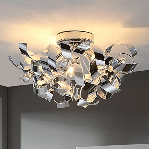 Lindby Deckenlampe 'Elviro' (Modern) in Chrom u.a. für Wohnzimmer & Esszimmer (3 flammig, E14) - Deckenleuchte, Lampe, Wohnzimmerlampe