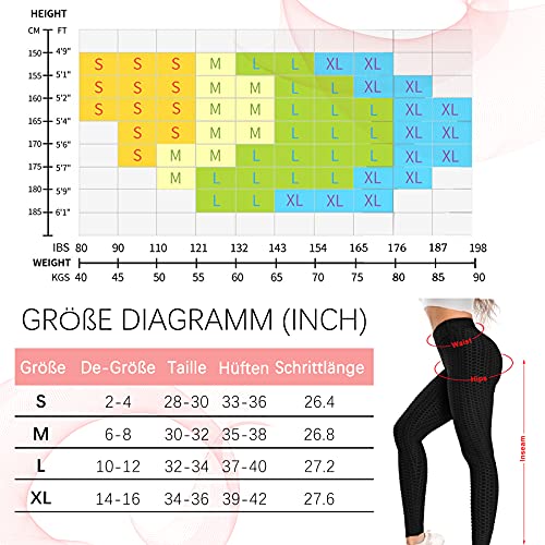 KTGIREM Leggings Damen Sport Weich Elastisch und Glatt Yoga Hose Leggings fã¼r Damen Passend für Joggen Gym Yoga