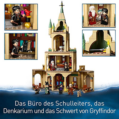 LEGO 76402 Harry Potter Hogwarts: Dumbledores Büro Set zur Schloss Erweiterung mit dem Schwert Gryffindors und Minifiguren, Geschenkidee an Weihnachten