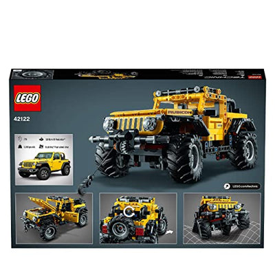 LEGO 42122 Technic Jeep Wrangler, 4x4-Spielzeugauto, Modellbausatz, Offroad-Geländewagen, Geschenkideen für Männer und Frauen, Kreatives Spielzeug