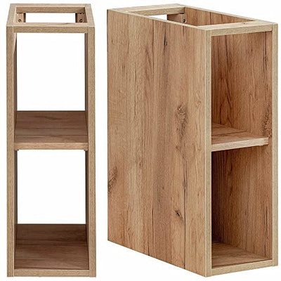 ADHW Badezimmerschrank Badschrank Doppel Waschtisch Mit Unterschrank 140cm Eiche Keramikbecken Badezimmerschrank Modernes Und Zeitloses Design Badschrank