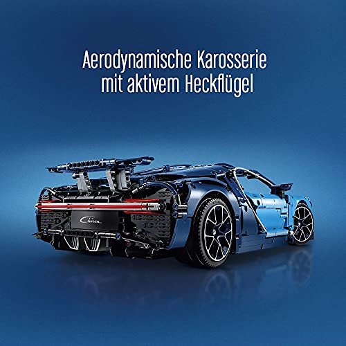 LEGO 42083 Technic Bugatti Chiron, Modellbausatz für Erwachsene, Bauset für EIN Sportwagen Modellauto, Sammlermodell für Fortgeschrittene