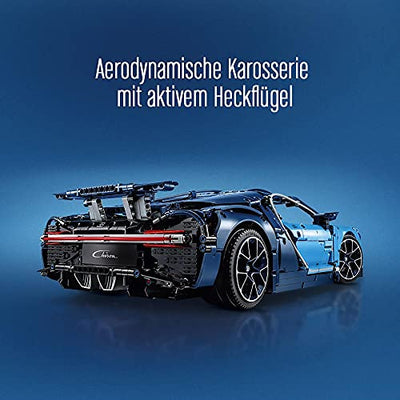 LEGO 42083 Technic Bugatti Chiron, Modellbausatz für Erwachsene, Bauset für EIN Sportwagen Modellauto, Sammlermodell für Fortgeschrittene