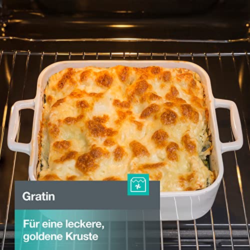 Gorenje OptiBake BOS6737 E02B Einbau-Backofen / 77L / AquaClean/Heißluft/ExtraSteam/AirFry/PerfectGrill/Pizzamode 300°C/Schwarz