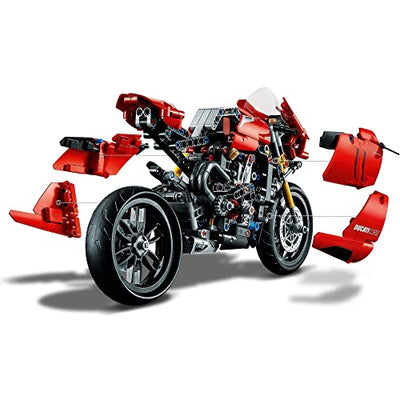 LEGO 42107 Technic Ducati Panigale V4 R Motorrad, Supermotorrad-Schaustück für Sammler, Set für Kinder und Erwachsene